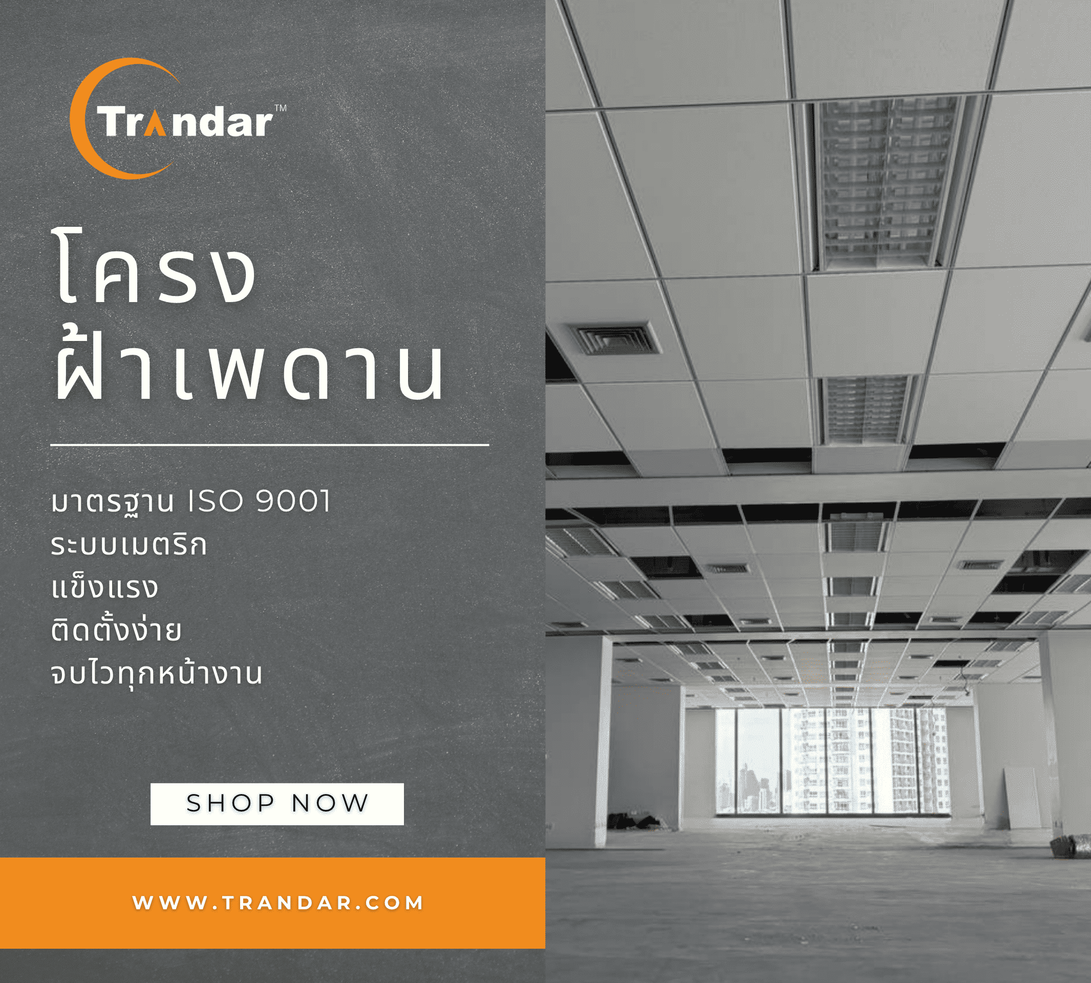 Image for โครงคร่าวฝ้าเพดาน Trandar